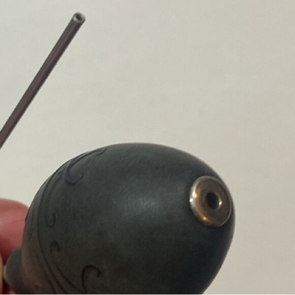 Antique Black Ear Syringe with Metal Nozzle Collection - Picture 5 of 6